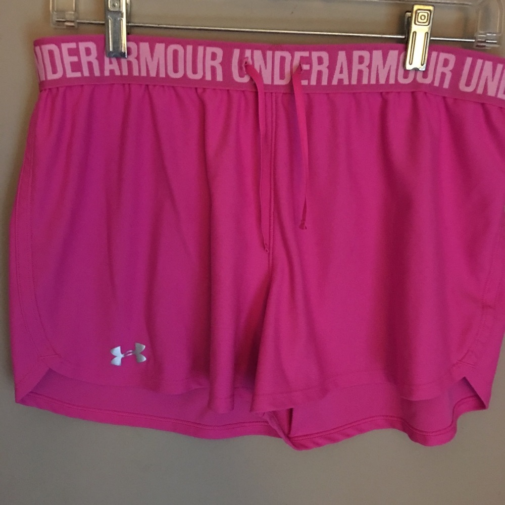 Women’s pink under armour shorts